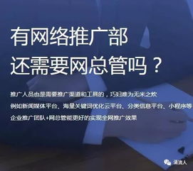 專業網絡推廣服務入駐清流 網總管承諾無效果不收費，助力企業騰飛